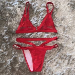 Zaful Red bathing Suit